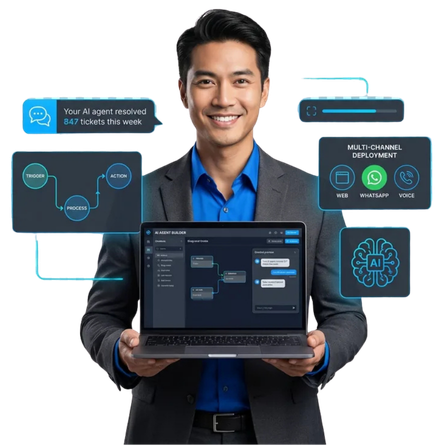 AI agent chatbot templates for autonomous task execution across multiple channels