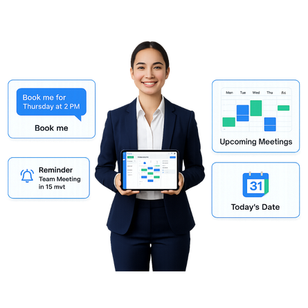Appointment scheduling chatbot templates for WhatsApp, web, and multiple channels