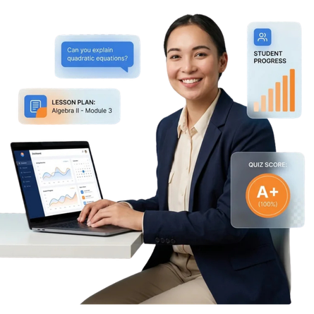 Education and tutoring chatbot templates for WhatsApp, web, and multiple channels
