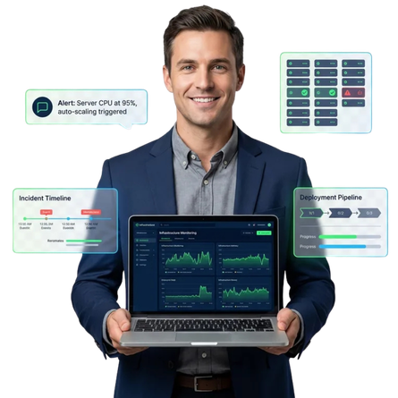 IT operations chatbot templates for monitoring alerts, incident triage, and runbook automation