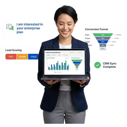 Lead generation chatbot templates for WhatsApp, web, and multiple channels