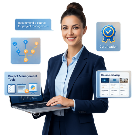 Learning and skill development chatbot templates for WhatsApp, web, and multiple channels