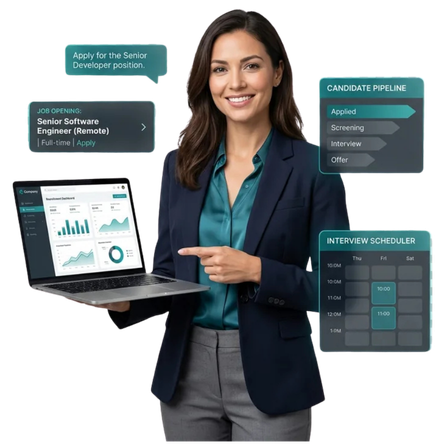 Recruitment chatbot templates for candidate screening, interviews, and hiring automation