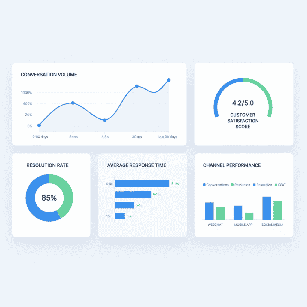 Chatbot Analytics Dashboard - Conversation Metrics and Performance Tracking