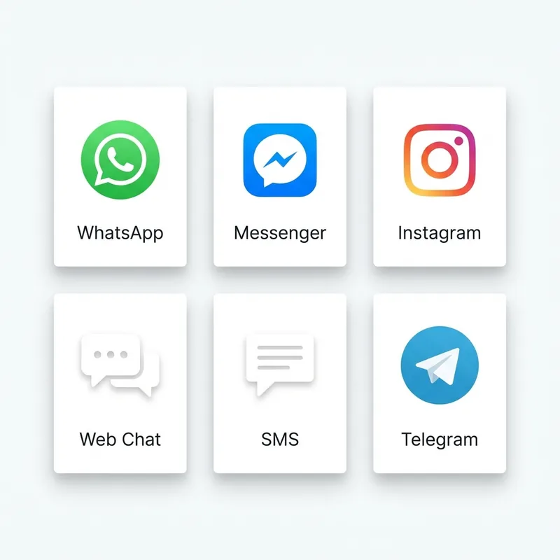 Omnichannel Deployment - WhatsApp Messenger Instagram Web SMS Telegram - ChatMaxima