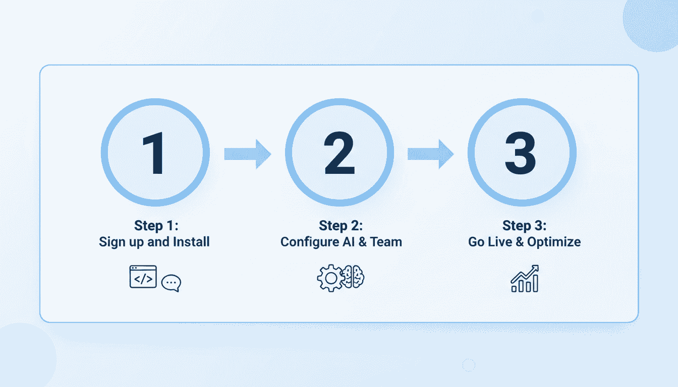 Omnichannel unified inbox for live chat