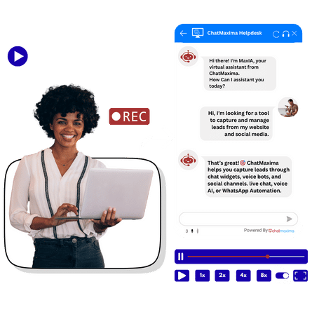 MaxReplay Session Recording Dashboard