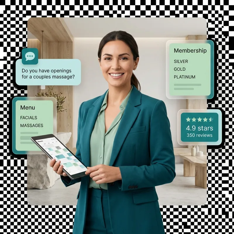 Beauty and wellness chatbot templates for salon bookings, spa appointments, and client retention