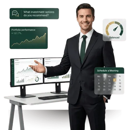 Finance chatbot templates for portfolio inquiries, budgeting guidance, and client onboarding