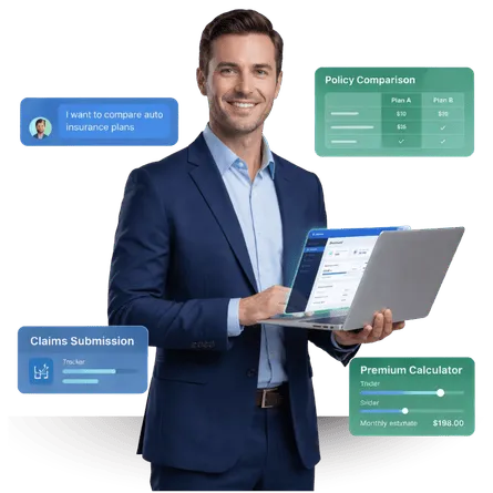 Insurance chatbot templates for policy comparisons, claims intake, and premium calculations
