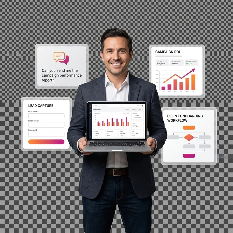 Marketing and advertising chatbot templates for lead capture, nurturing, and campaign reporting