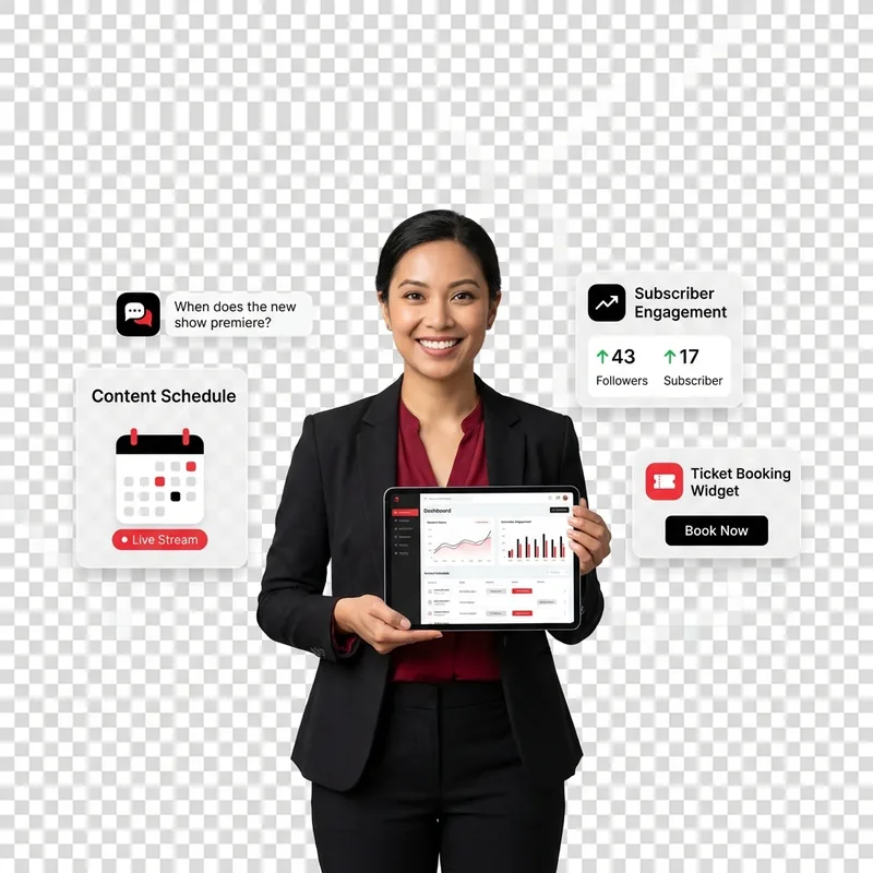 Media and entertainment chatbot templates for content distribution, subscriber management, and audience engagement