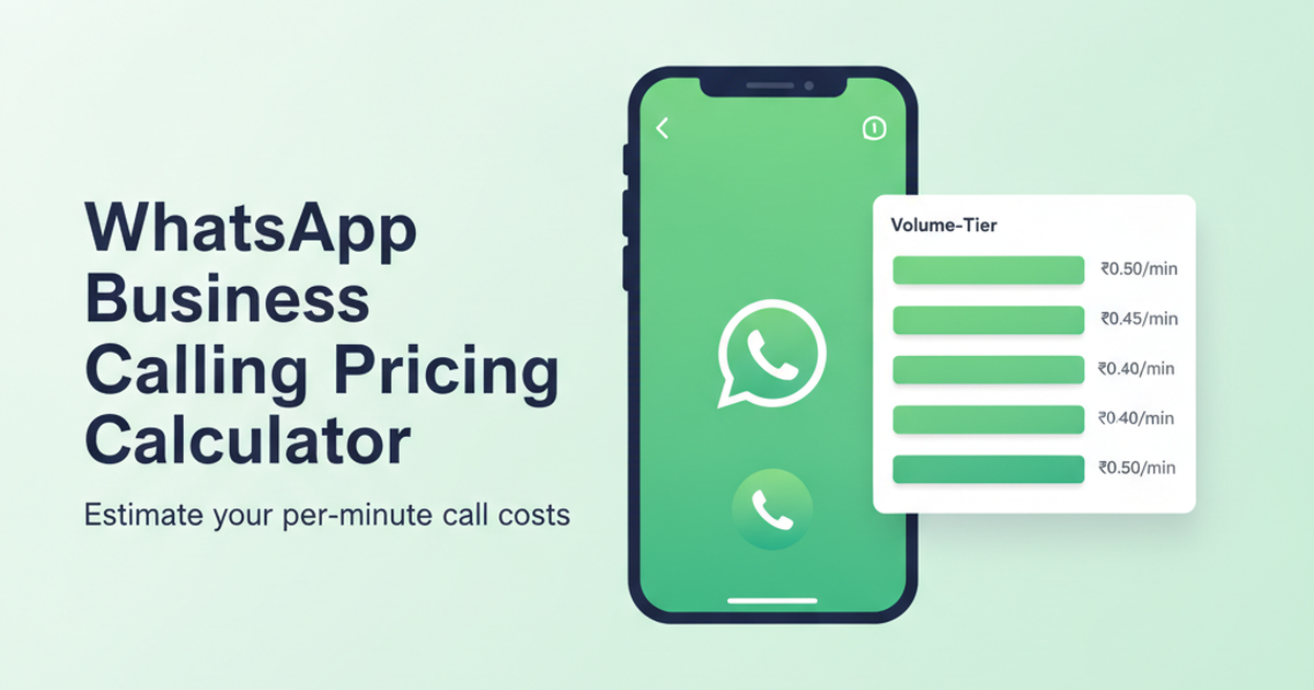 WhatsApp Business Calling Pricing Calculator